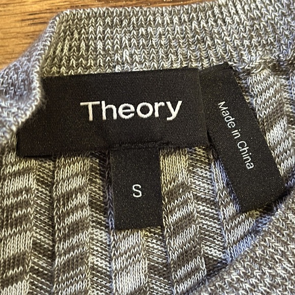 Theory Short Sleeve Marl Rib Crewneck Sweater size small - Picture 12 of 14